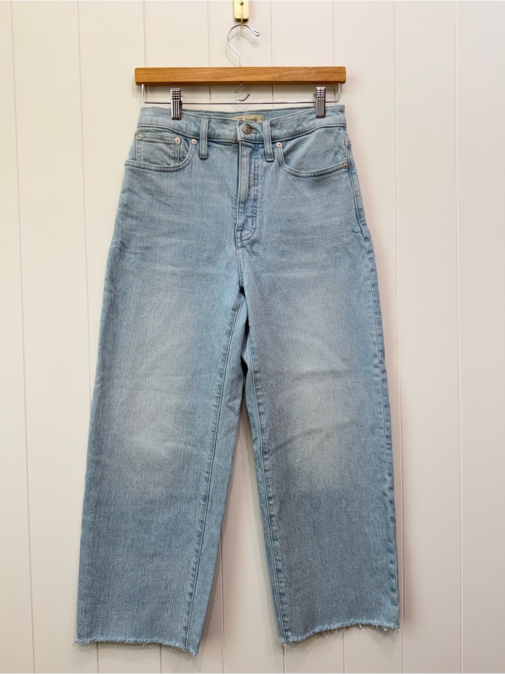 Madewell The Perfect Vintage Wide Leg Crop Jeans High Rise Women’s Size 27